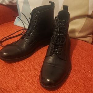 Kenneth Cole Reaction Black Men's Lace-Up Boots